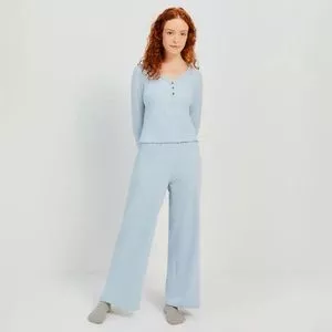 Pijama Básico<BR>- Azul Claro