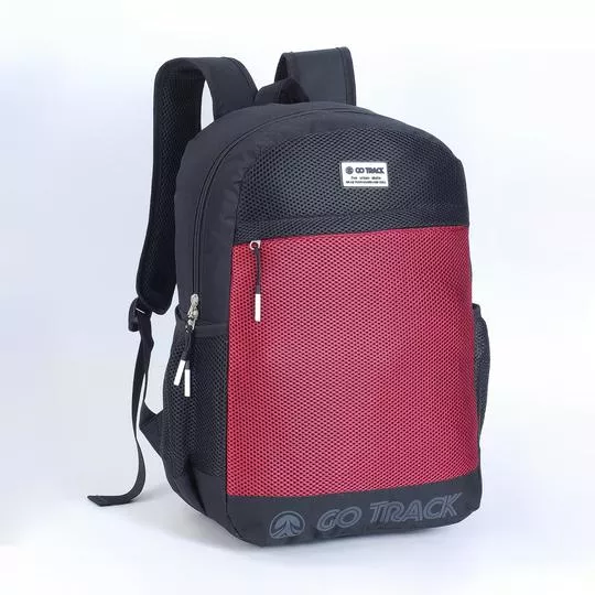 Mochila Track Mesh Preta Vinho 42x30x15cm PRIVALIA O outlet online de moda e lifestyle N 1 no Brasil