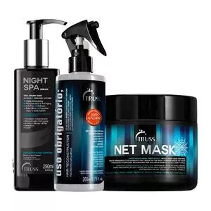 Kit Uso Obrigatório + Net Mask + Nigh SPA<BR>- 3 Unidades