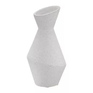 Vaso Decorativo<BR>- Off White<BR>- 20,5xØ10,5cm<BR>- Mabruk