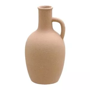 Vaso Decorativo Texturizado<BR>- Marrom Claro<BR>- 28xØ14,5cm<BR>- Mabruk