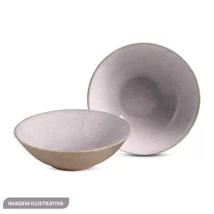 Bowl Castries<BR>- Lilás & Amarelo<BR>- Alleanza Ceramica