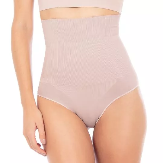 Calcinha Hot Pant Modeladora Texturizada- Rosa Claro