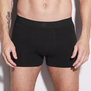 Cueca Boxer Com Logo<BR>- Preta<BR>- Hope