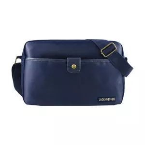 Bolsa Transversal<BR>- Azul Marinho<BR>- 21x32x8,5cm<BR>- Jacki Design