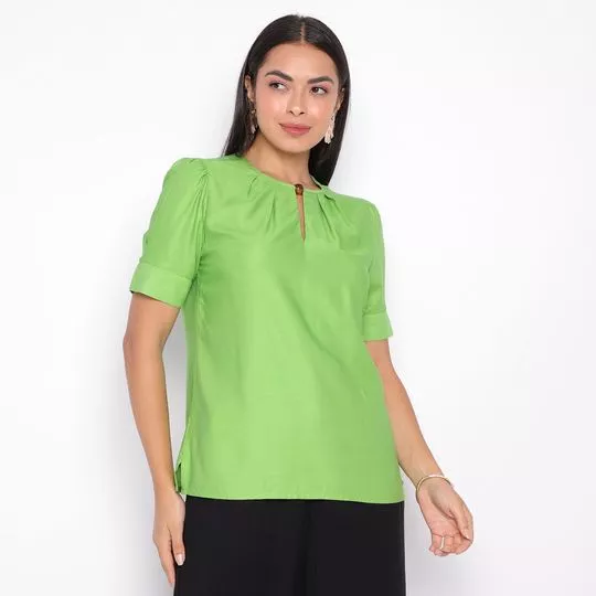 Blusa Lisa- Verde Limão