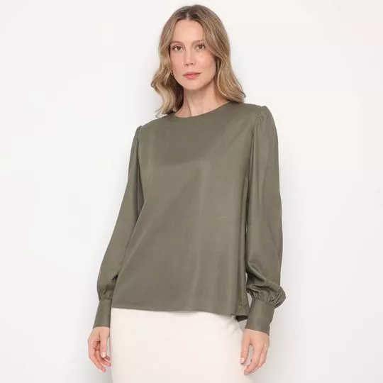 Blusa Lisa- Cinza Escuro