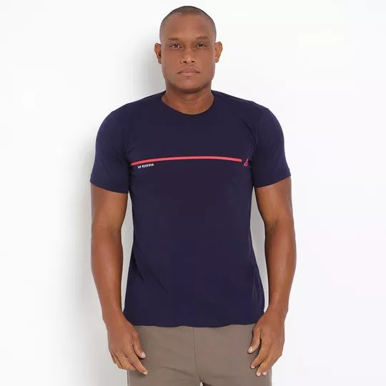 Camiseta Vip Reserva®- Azul Marinho & Vermelha