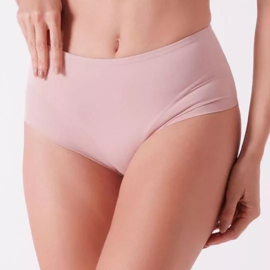 Calcinha Hot Pant Lisa- Bege Claro- Santa Passion