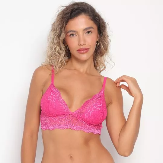 Top Em Renda- Pink- LIAH