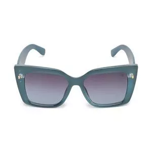 Óculos De Sol Quadrado<BR>- Verde & Roxo