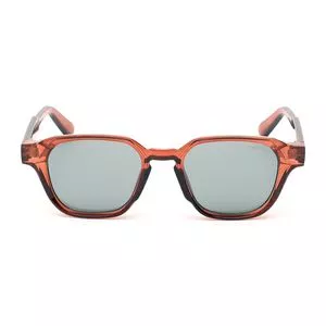 Óculos De Sol Retangular<BR>- Marrom & Preto<BR>- Triton Eyewear
