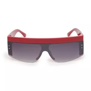 Óculos De Sol Máscara<BR>- Vermelho & Preto
