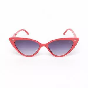 Óculos De Sol Gatinho<BR>- Vermelho & Preto
