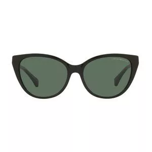 Óculos De Sol Gatinho<BR>- Preto & Verde Escuro<BR>- Emporio Armani