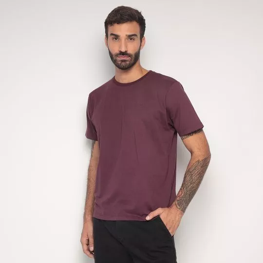 Camiseta Lisa- Vinho