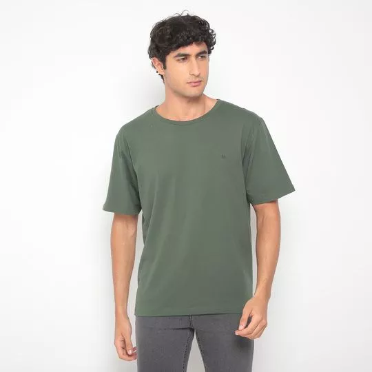 Camiseta Lisa- Verde Militar