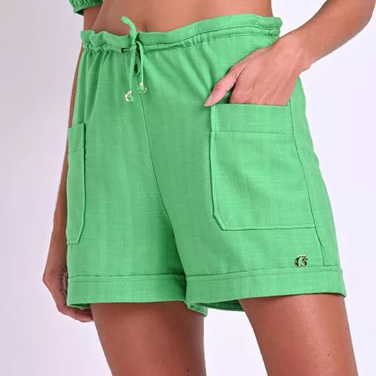 Short Com Bolsos- Verde