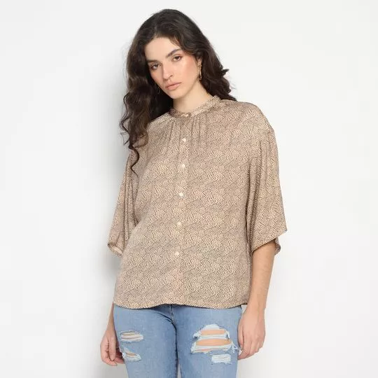 Blusa Sable- Bege & Preta