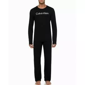 Pijama Calvin Klein®<BR>- Preto