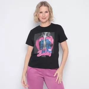 Camiseta Babies<BR>- Preta & Rosa