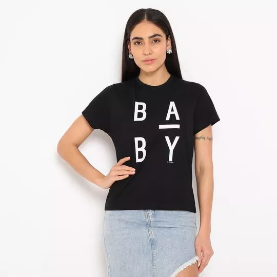 Blusa Baby- Preta