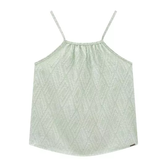 Blusa Texturizada- Verde Claro