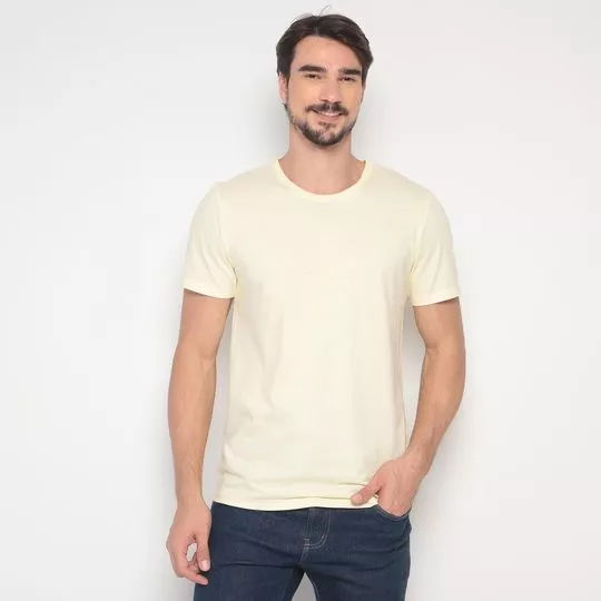 Camiseta Básica- Amarelo Claro