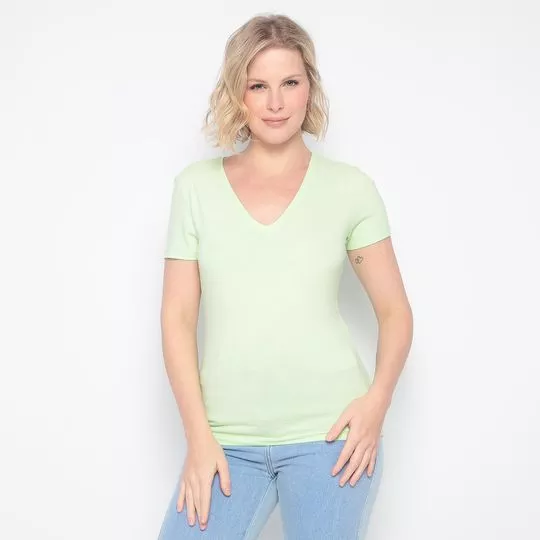 Camiseta Lisa- Verde Claro