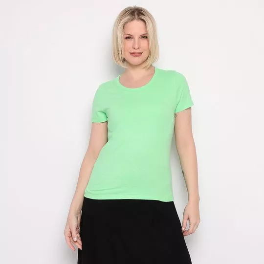 Camiseta Lisa- Verde Limão