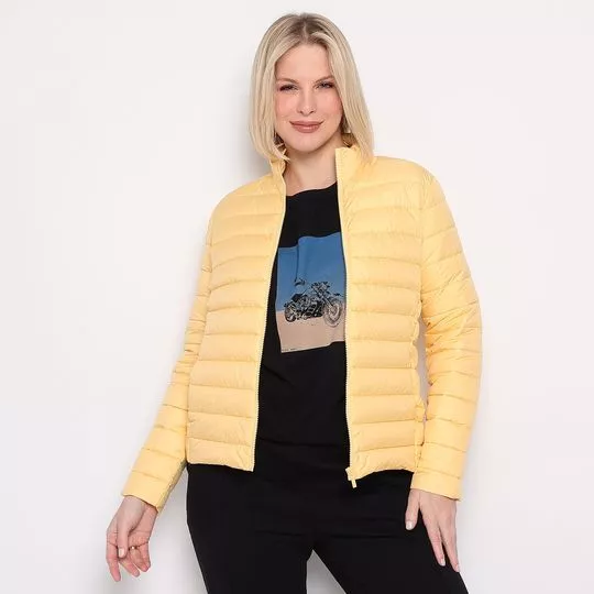 Jaqueta Puffer Lisa- Amarela