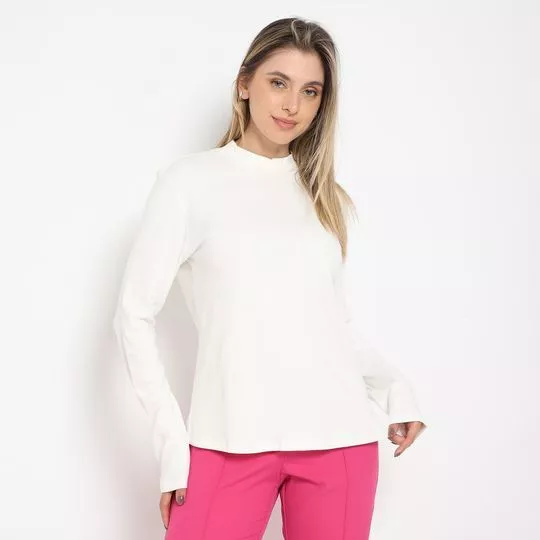 Blusa Lisa- Off White- Iódice