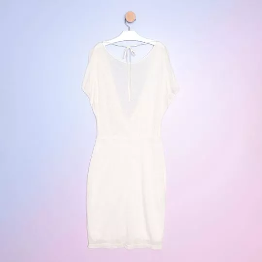 Vestido Liso- Branco- Dimy