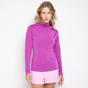 Blusa Básica<BR>- Malva