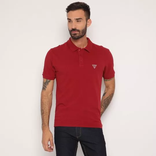 Polo Clássica Guess®- Bordô