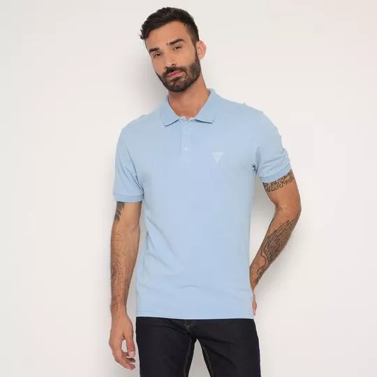 Polo Clássica Guess®- Azul Claro