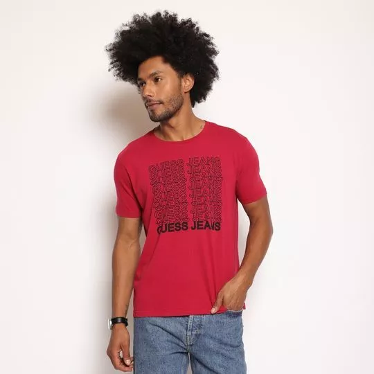 Camiseta Guess®- Vermelha