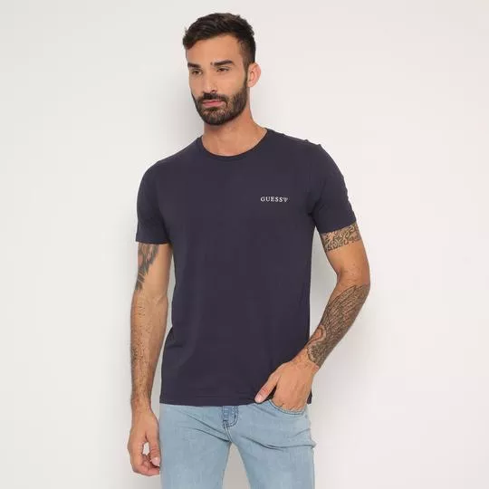 Camiseta Básica- Azul Marinho