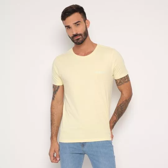 Camiseta Básica- Amarelo Claro