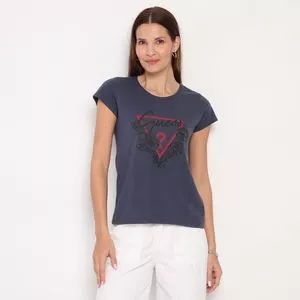 Blusa Guess®<BR>- Azul Marinho