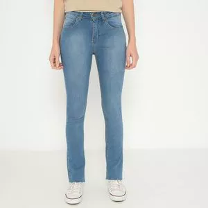 Calça Jeans Boot Cut<BR>- Azul