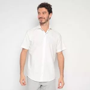 Camisa Lisa<BR>- Off White<BR>- Club Polo Collection