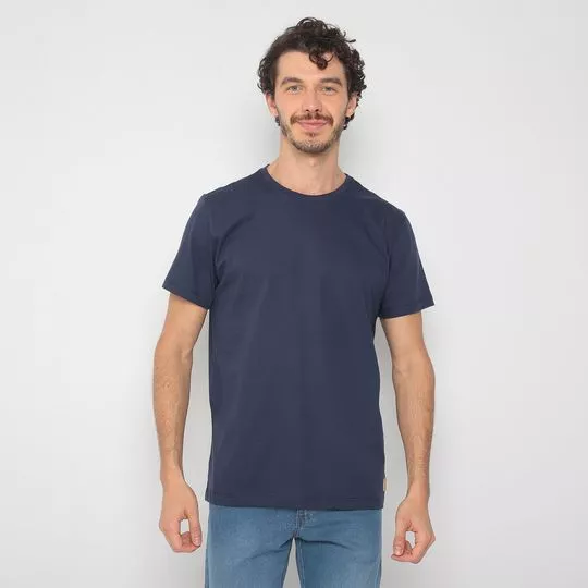 Camiseta Lisa- Azul Marinho