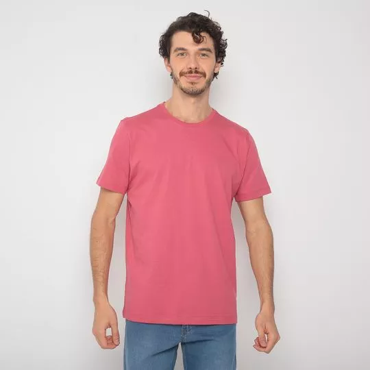 Camiseta Lisa- Coral