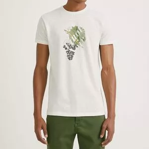 Camiseta De Uvas<BR>- Off White