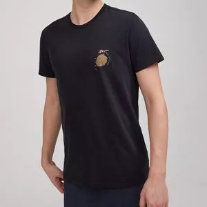 Camiseta De Planta<BR>- Preta