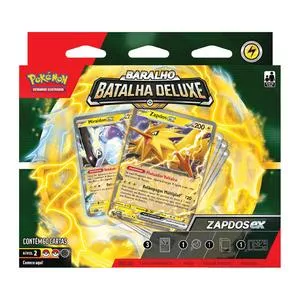 Baralho Batalha Deluxe Pokémon Zapdos Ex<BR>- 60 Cartas<BR>- Copag