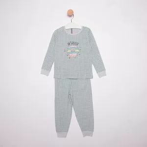 Pijama Donnut<BR>- Verde Claro & Branco<BR>- Bela Notte Pijamas