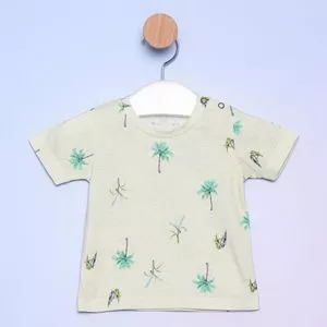 Camiseta Coqueiros<BR>- Verde & Verde Claro