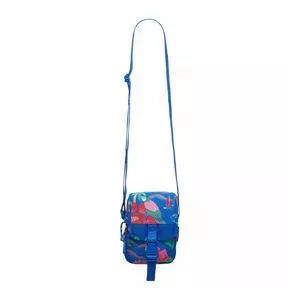 Bolsa Mini Floral<BR>- Azul Escuro<BR>- 18x12x3,5cm<BR>- Farm